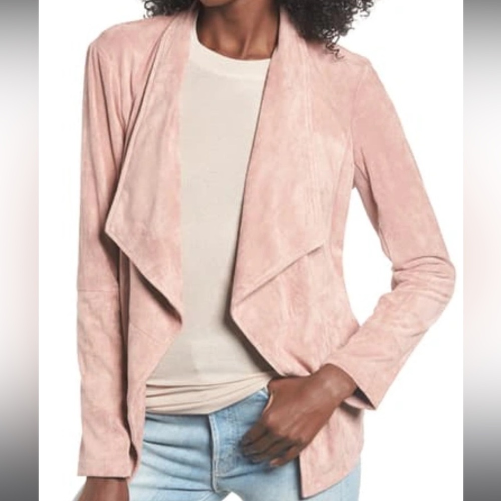 BB Dakota Drape Front Suede Jacket